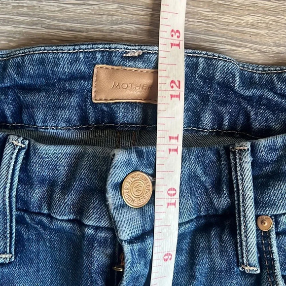 MOTHER HIGH WAISTED LOOKER ANKLE FRAY Nature Tune Up - Picture 8 of 14